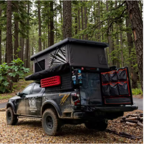 Modern Lightweight Pickup Truck Camper with Foldable and Waterproof Features