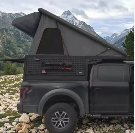 Pickup Canopy Modern Pop-up Truck Camper Tent with Stocks