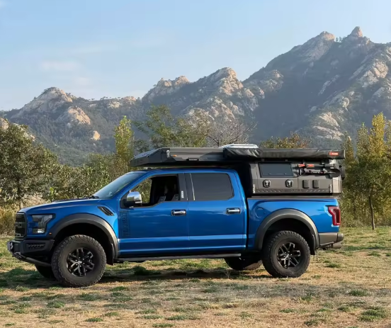 Custom Lightweight Aluminium Mini Adventure Camper Modern Style Slide-In Truck RV